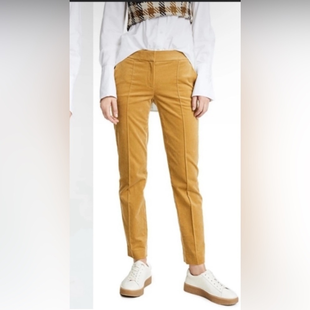 Tory Burch Devi Mustard Yellow Corduroy Pants Women’s Size 32